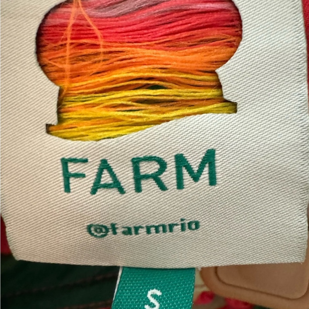 FARM Rio Colorful Red Heliconia Mini Dress - Picture 3 of 3